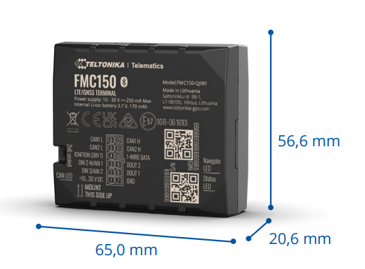 CRE-FMC-1150 — Teknik Ölçüler